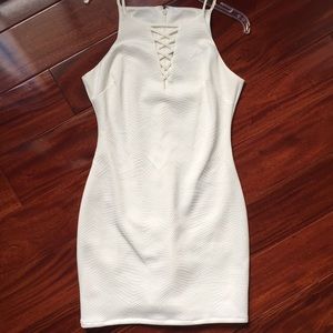 White crossover dress !